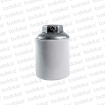 Portalampara E27 Porcelana p/ Niple 5/8