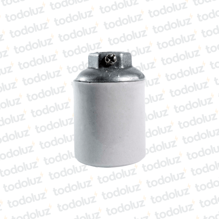 Portalampara E27 Porcelana p/ Niple 5/8