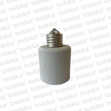 Adaptador de Portalampara E27 Porcelana p/ Lamp. E40