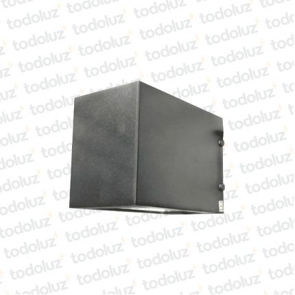 Aplique Ext. Bidireccional Prisma Rectangular B. Negra 1*E27 (57.116)(Liquidacion)