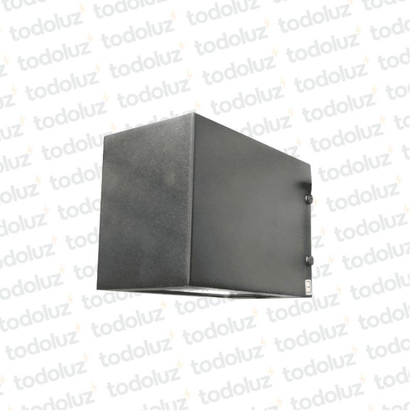 Aplique Ext. Bidireccional Prisma Rectangular B. Negra 1*E27 (57.116)(Liquidacion)