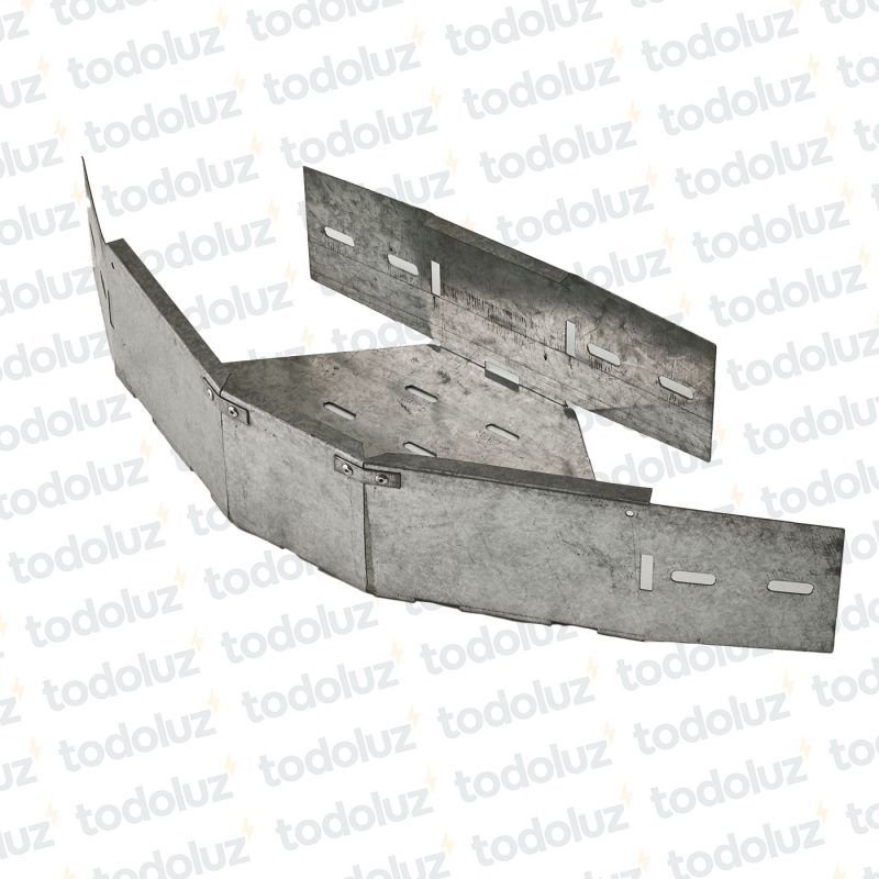 Curva Horizontal p/ Bandeja Portacable T. Ranurado 200x100mm Cominsa (Liquidacion)