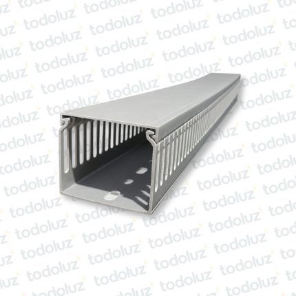 Cablecanal 60x50mm Ranurado Gris (x.tira/2mts)