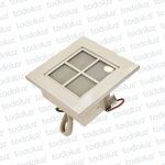 Spot Emb. Escalera B. Cuadrado BL V. D. C. BL 16LEDS (52.095)(Liquidacion)