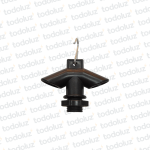 Niple Plastico p/ Portalamp. Rosca 5/8