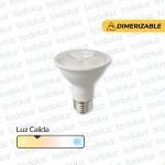 Lamp. Led Dimerizable Par20 8W 640lm 38° E27 Luz Calida 3000°k 220Vac