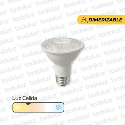 Lamp. Led Dimerizable Par20 8W 640lm 38° E27 Luz Calida 3000°k 220Vac