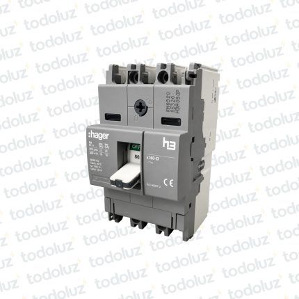 Interruptor Automatico en Caja Moldeada Fijo 3P 80A 18ka Hager