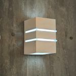 Aplique Ext. Bidireccional Cubo Blanco Doble Raja 1*G9 (57.106.Bl) (Liquidacion)