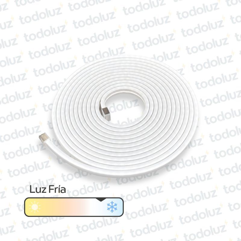 Manguera Led Neon 6mm Luz Fria 12Vdc IP65 (x.Rollo/5m)