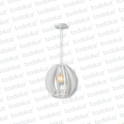Colgante Esferico Abierto con Laminas Curvas Blanco 1*E27 (54.1127)