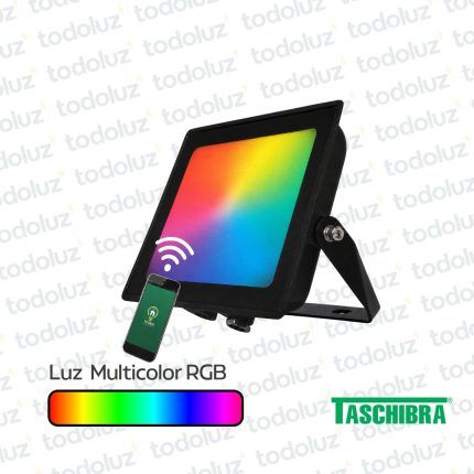 Proyector Multiled 50W Smart Luz Regulable RGB/Fria/Calida IP65 220Vac Taschibra