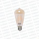 Lamp. Led Smart Filamento ST64 7W E27 Luz Calida 2200°k 220Vac Taschibra