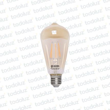 Lamp. Led Smart Filamento ST64 7W E27 Luz Calida 2200°k 220Vac Taschibra