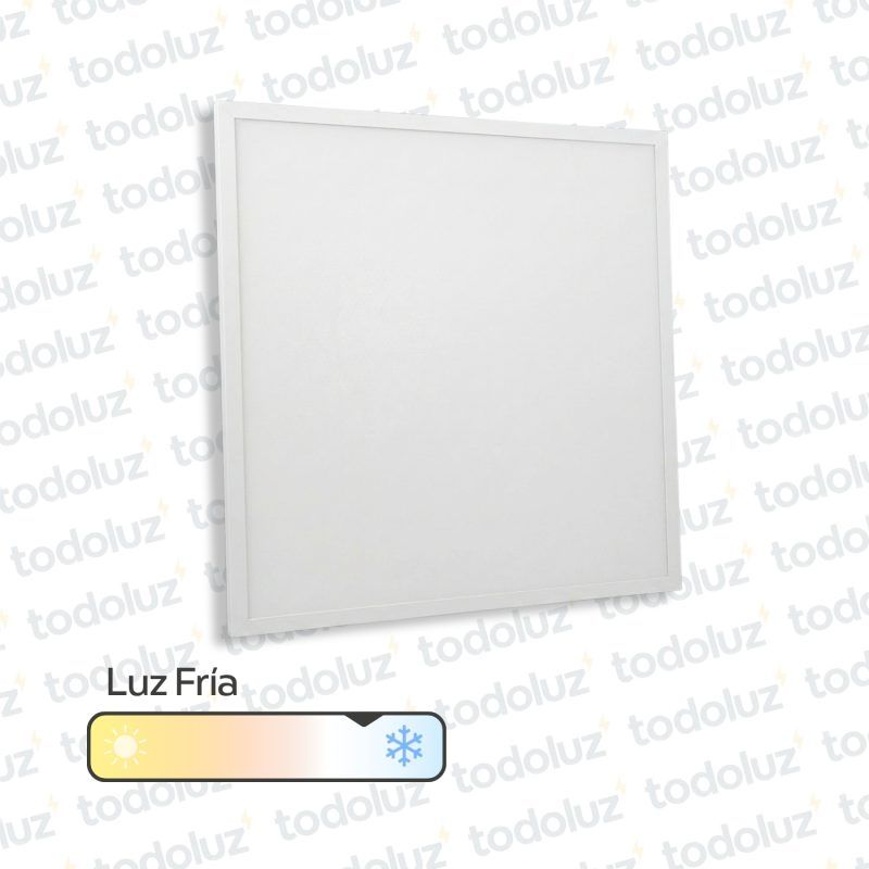 Panel Led Cuadrado p/ Embutir 40W Luz Fria 6500°k 595x595mm (Ref.60x60)