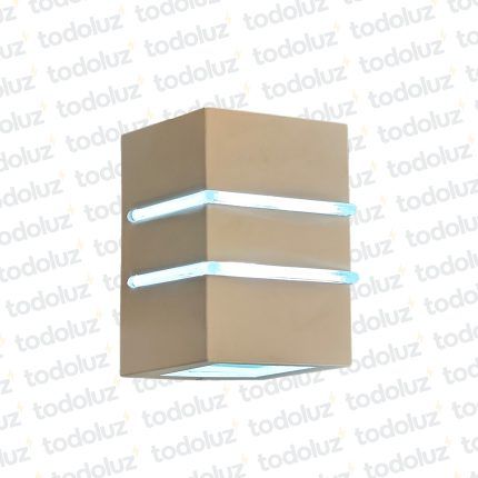 Aplique Ext. Bidireccional Cubo Blanco Doble Raja 1*G9 (57.106.Bl) (Liquidacion)