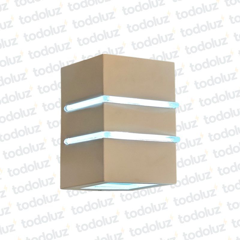Aplique Ext. Bidireccional Cubo Blanco Doble Raja 1*G9 (57.106.Bl) (Liquidacion)