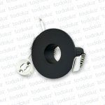 Spot Embutir Redondo Plano Fijo Negro p/ Lamp. MR11 1*GU10