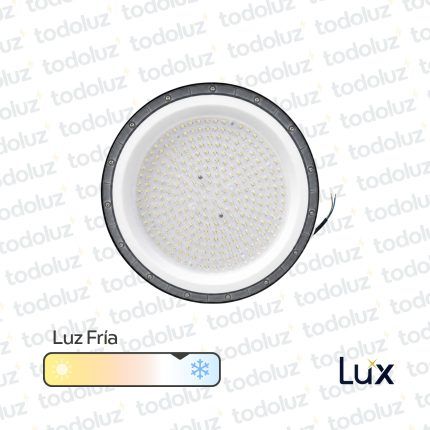 Luminaria Led UFO Alta Potencia 200W 20000lm Luz Fria 6500°k IP65 220Vac MG Lux