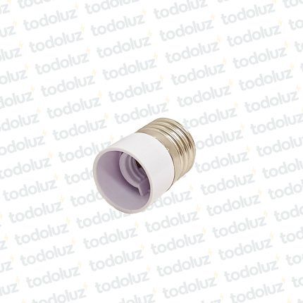 Adaptador de Portalampara E27 Plastico p/ Lamp. E14