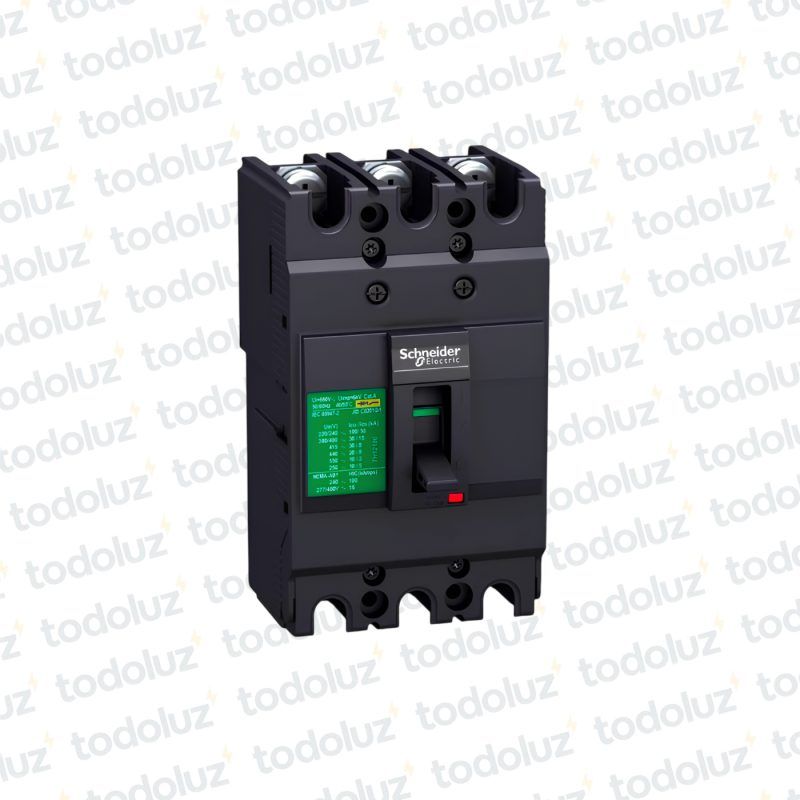 Interruptor Automatico en Caja Moldeada Fijo 3P 200A 25ka 380Vac Schneider
