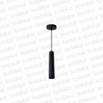 Colgante Tubo 35cm Negro 1*GU10 (54.924)