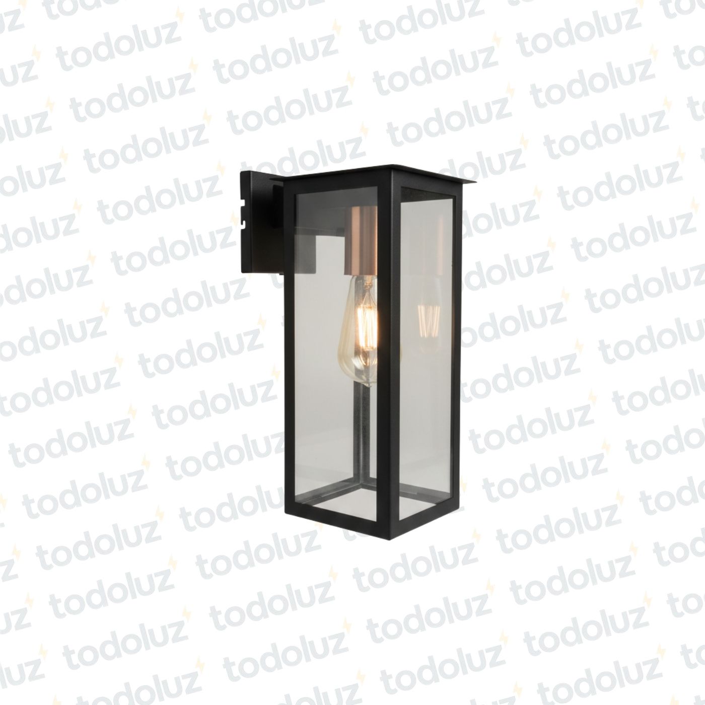 41840249-0f20-47d0-a947-1c3073fca51d-13077-1.jpg Farol p/ Pared Negro Estilo Vintage Vertical Ventana 4C V. Transp. c/ Mensula Portalamp. Rose Cobrizo 1*E27 315mm (55.089)