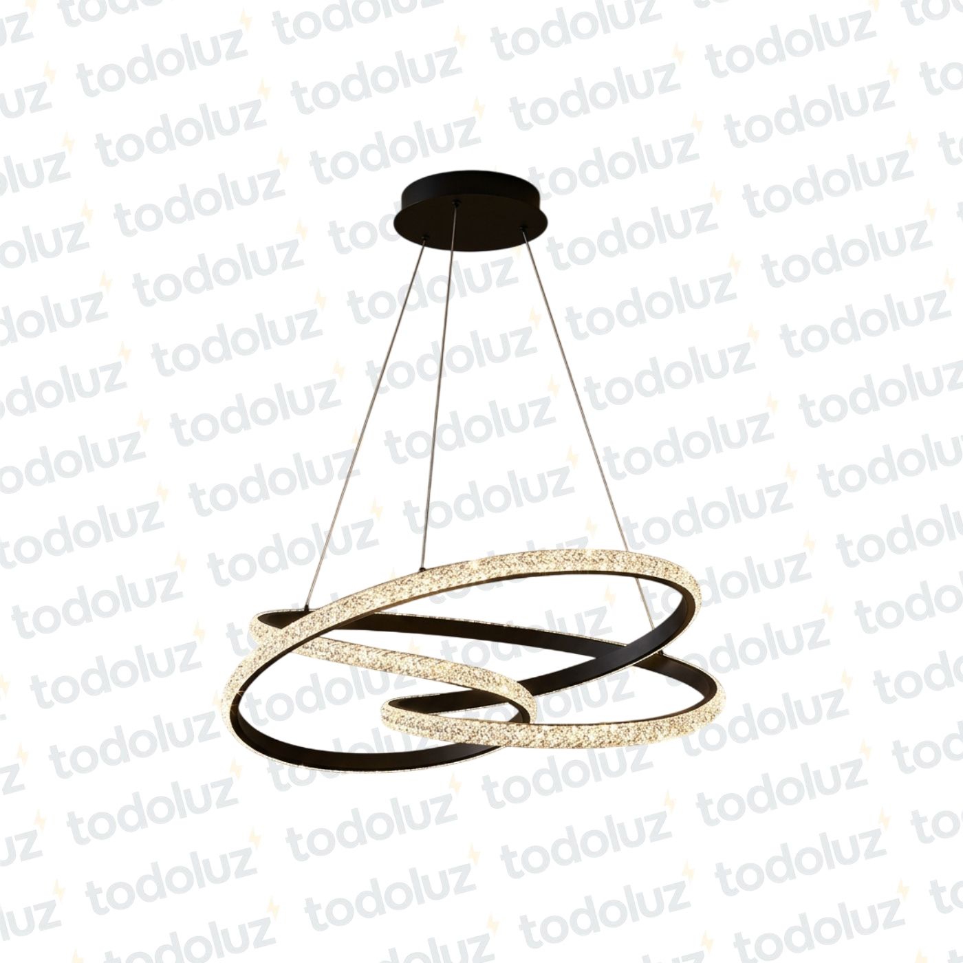 4bd9733c-89c5-4df6-93ff-50c08f91f05c-13194.jpg Colgante Aros Entrelazados Led Incorp. Efecto Diamante Acabado Negro 60W Luz Calida 3000°k (54.1156)