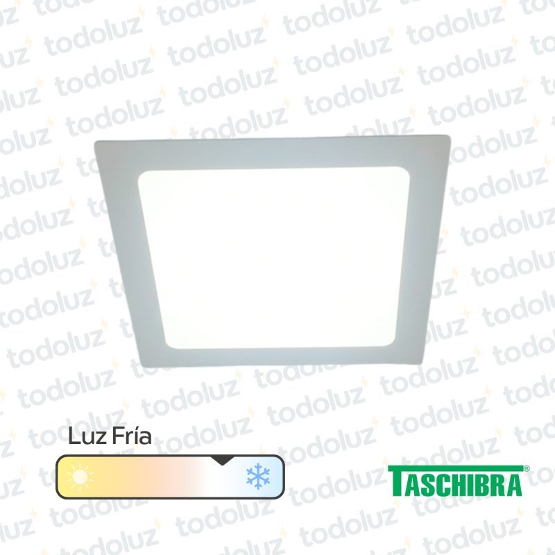 Panel Led Cuadrado p/ Embutir 32W Luz Fria 6500°k 403x403mm (Ref.40x40) Taschibra (Liquidacion)