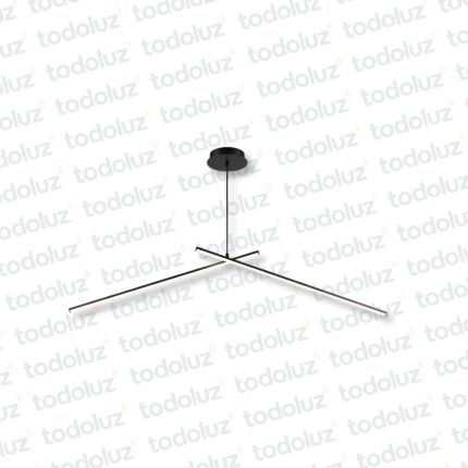 Colgante Led Incorp. Lineal 2 Vias Acabado Negro 24W Luz Fria 6500°k (54.1163)