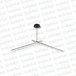 Colgante Led Incorp. Lineal 2 Vias Acabado Negro 24W 6500°K (54.1163)