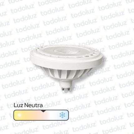 Lamp. Led AR111 15W 1200lm 38° GU10 Luz Neutra 4000°k 220Vac