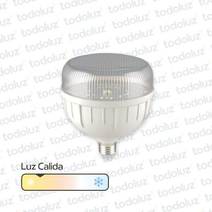 Lamp. Led Ultra 50w 4500lm E27 Luz Calida 3000°k Transp. 220Vac