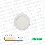 Panel Led Redondo p/ Embutir 12W Luz Fria 6500°k Taschibra