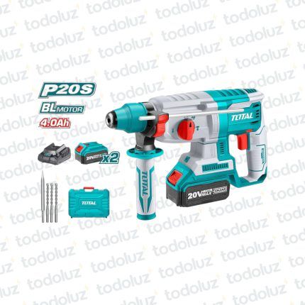 Rotomartillo SDS+ 26mm 20V en Maletin (2 Bateria 4.0Ah + 1 Cargador) Industrial Total (Promo Especial)
