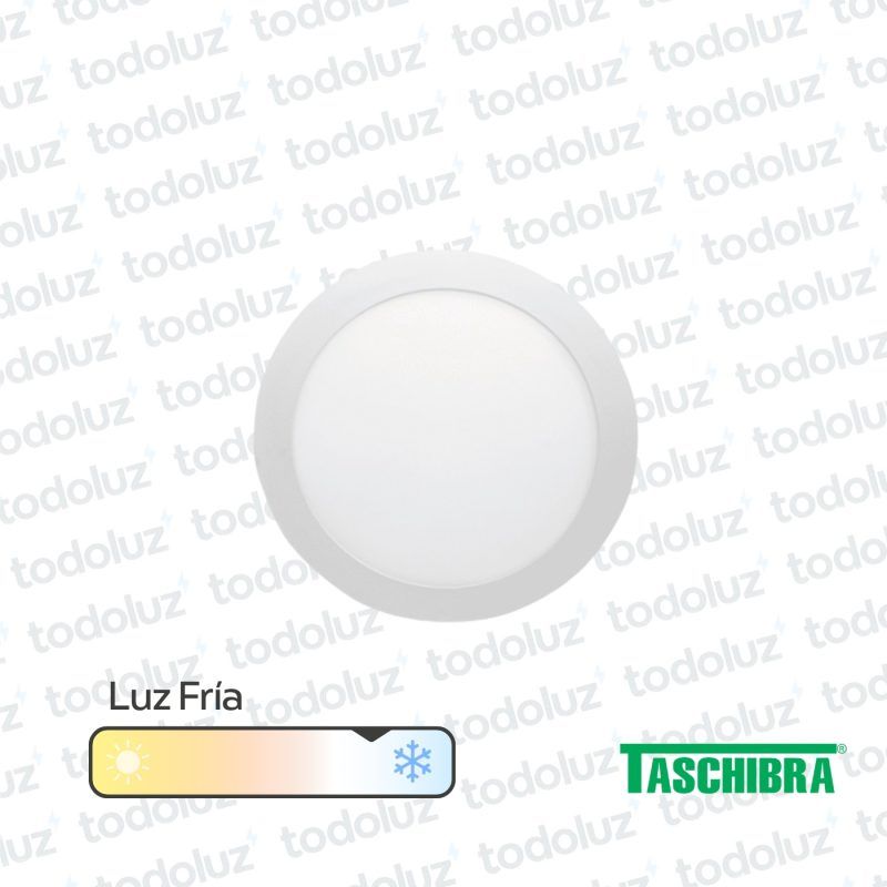 Panel Led Redondo p/ Embutir 18W Luz Fria 6500°k Taschibra