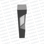 Poste Gris Ventana Intermedia 2*G9 600mm (58.008)(Liquidacion)