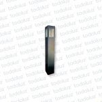 Poste Negro c/ Visor 4C Vidrio 1*E27 500mm (58.017)
