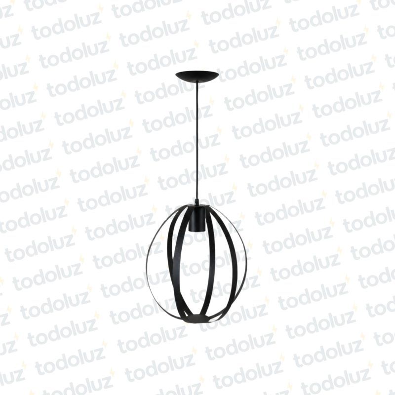 Colgante Vintage Esferico Negro 1*E27 (54.1128)