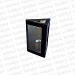 Aplique Ext. Triangular Negro 3C Transp 1*E27 (57.482)
