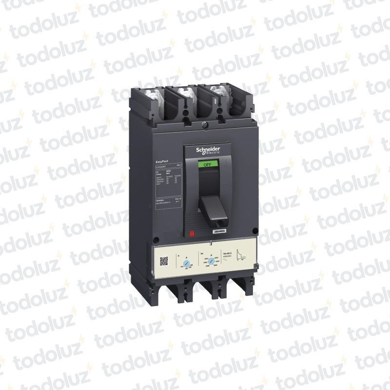 Interruptor Automatico en Caja Moldeada Regulable 3P 400A 36ka 380Vac Schneider