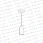 Colgante Simple Vintage Color Blanco 1*E27 (54.338)