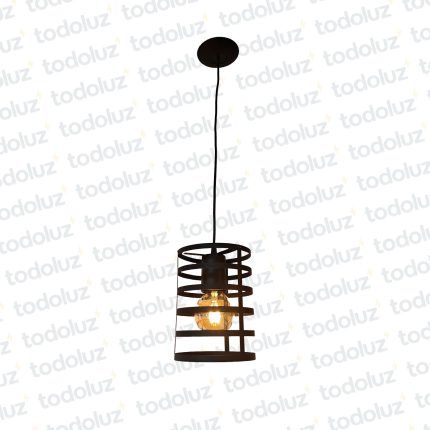Colgante Estilo Vintage Cilindro Negro 1*E27 (54.953)