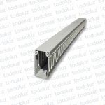 Cablecanal 25x50mm Ranurado Gris (x.tira/2mts)