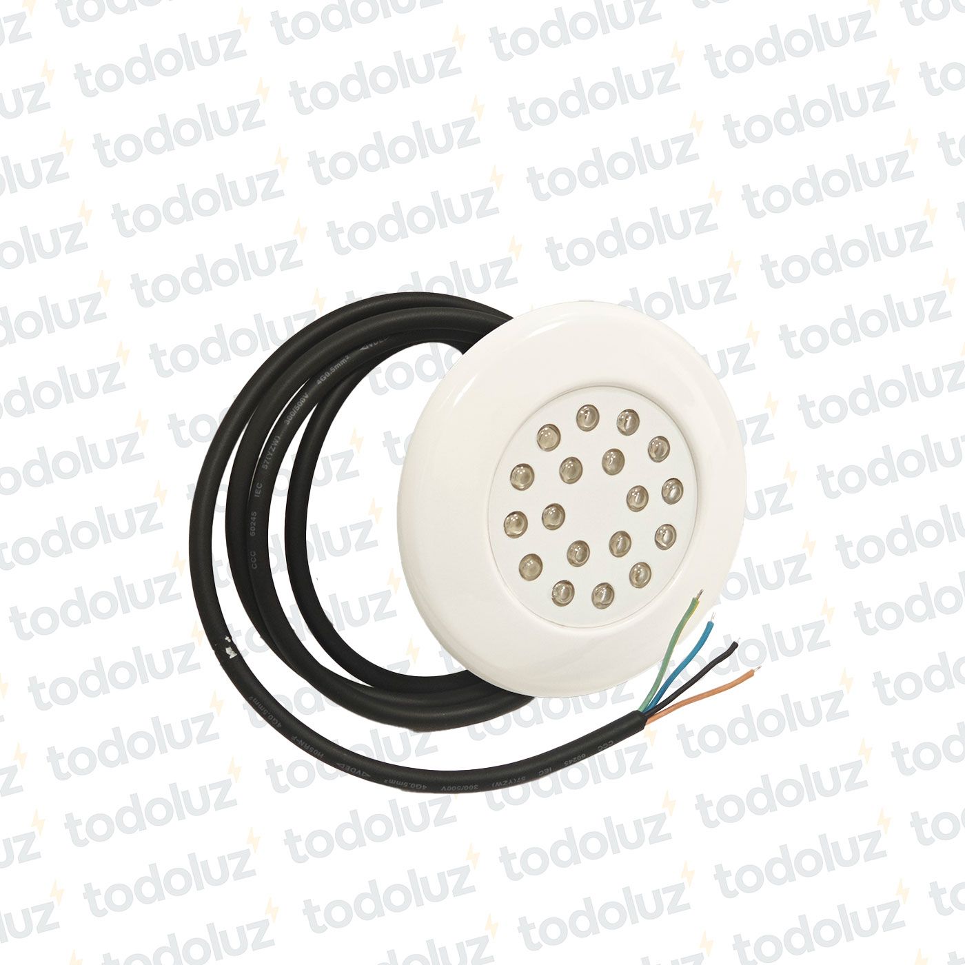 814085de-4c41-4add-808a-f08c15bca798-11459.jpg Spot Led Embutir p/Piscina 12W Luz Multicolora (RGB) p/ Rosca 1/2´ 12Vdc