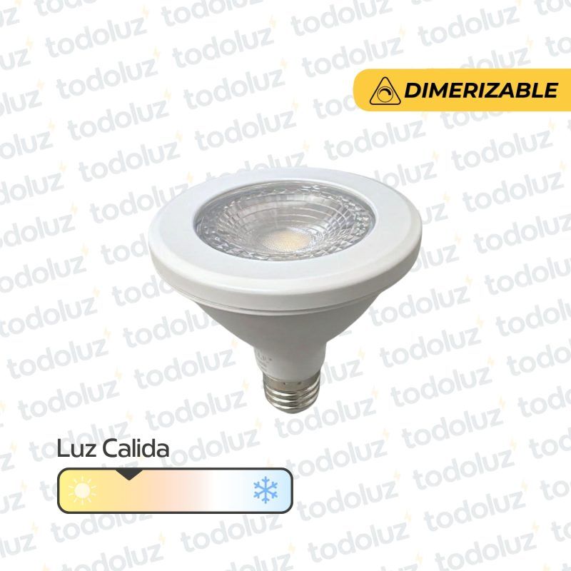 Lamp. Led Dimerizable Par30 12W 960lm 38° E27 Luz Calida 3000°k 220Vac (.2)