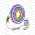 Manguera Led Neon 6mm Luz Multicolor RGB 5Vdc IP65 (x.Rollo/5m)