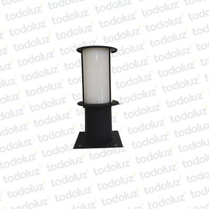 Poste Negro Cilindrico c/ Acrilico 1*E27 250mm (58.016)