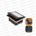 Caja p/ Embutir Piso/Pared 8 Mod. c/ Tapa