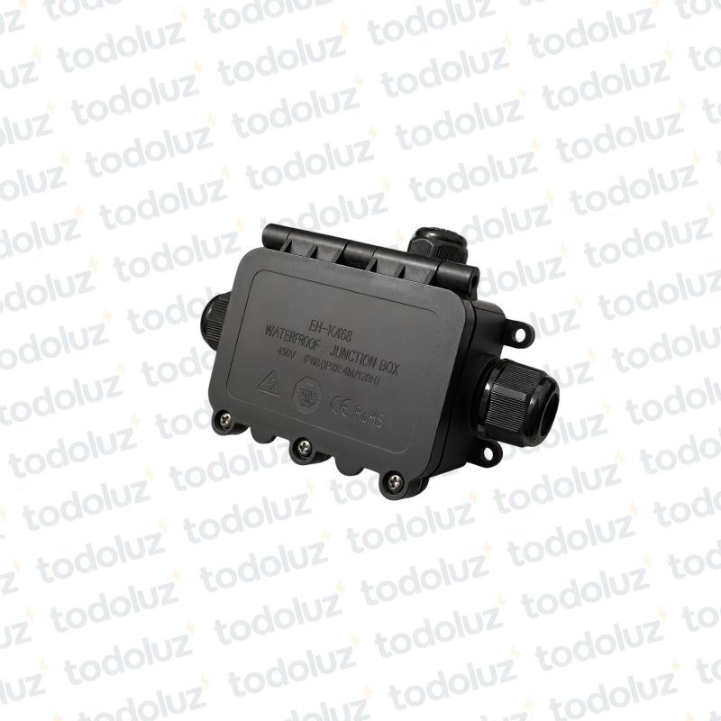 Caja p/ Empalme 66x82x40mm 3 Entradas Tipo "T" IP68